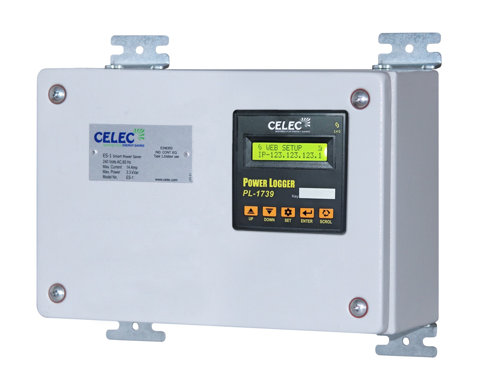 Smart Electricity Saver ES-1 (Single-Phase, 230V) with Bluetooth data logger